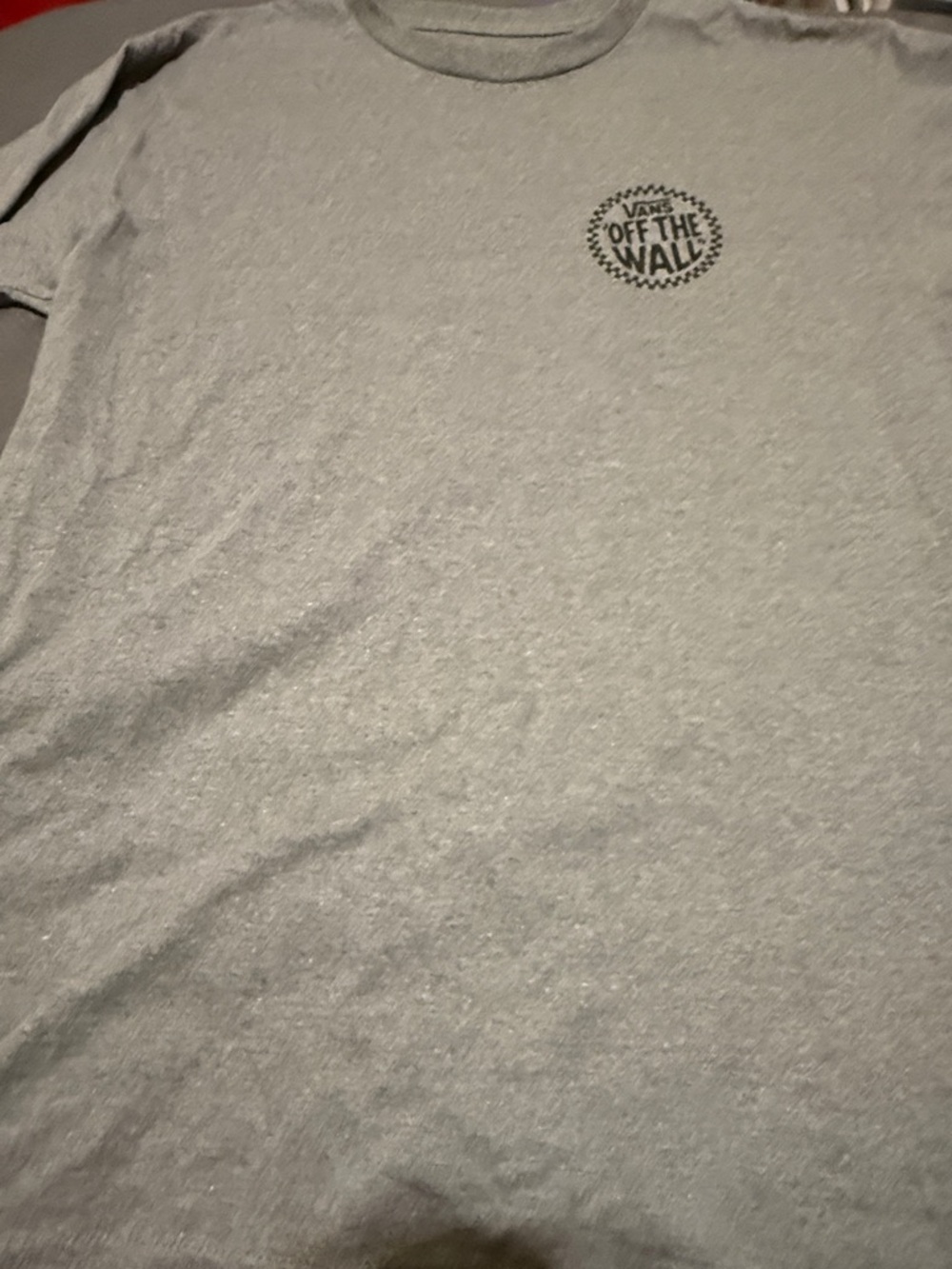 Vans Men’s Light Gray Long-Sleeve 'Off The Wall' Tee